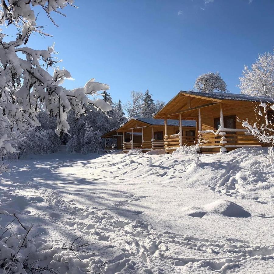 キャンピング オテル ド ウレイン エア レ カリアマス Chateauroux-les-Alpes エクステリア 写真